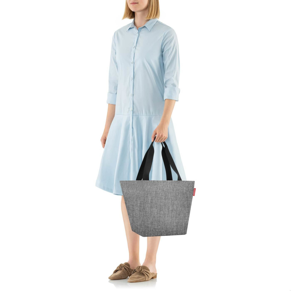 Shopper M twist silver