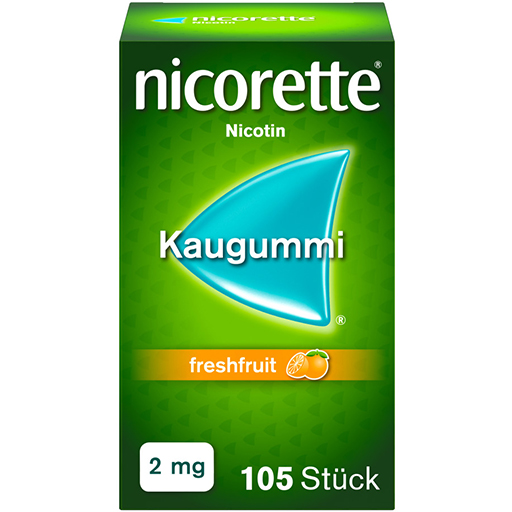 NICORETTE Kaugummi 2 mg freshfruit  105 St  Kaugummi