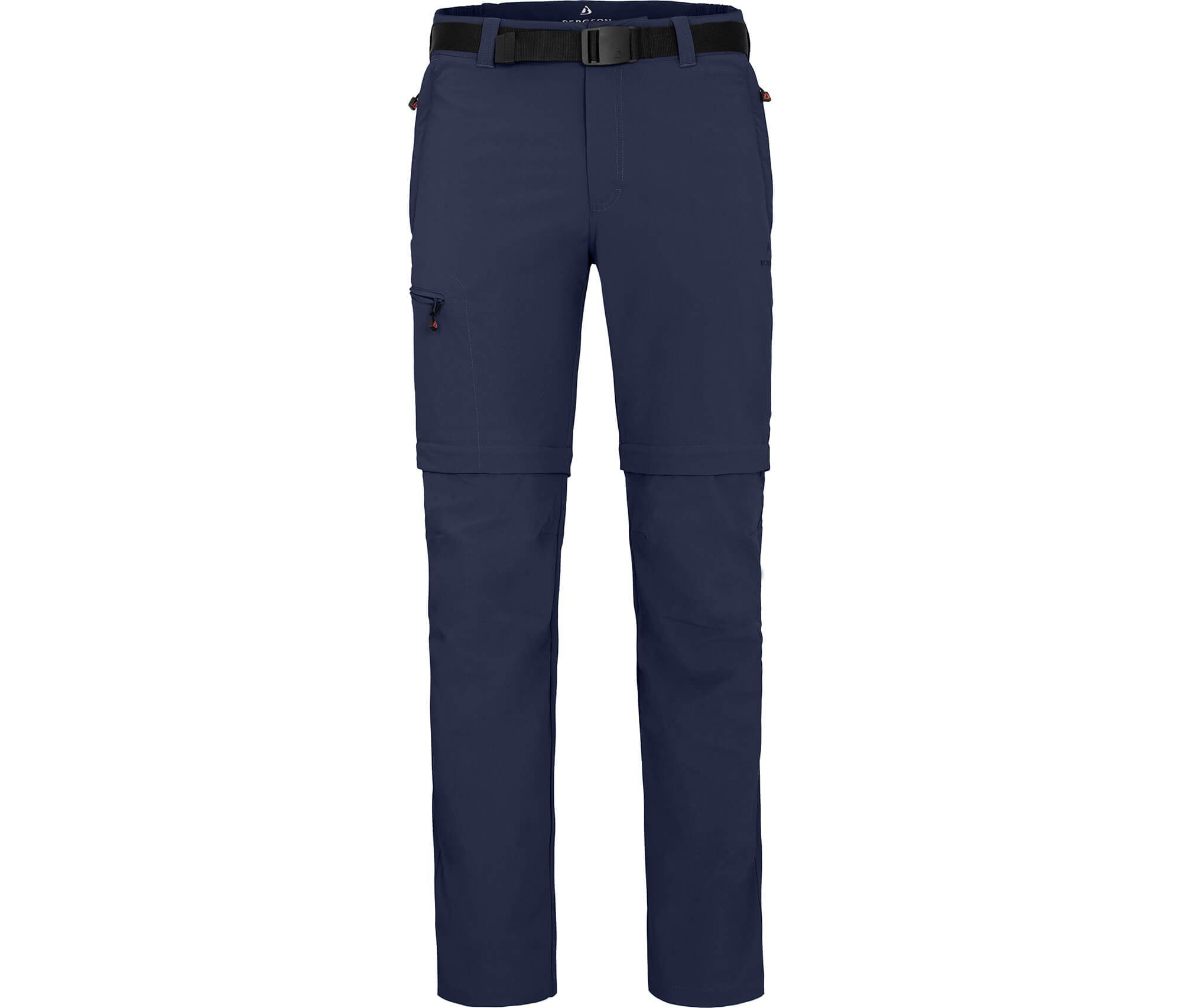 Bergson Zip-off-Hose BAKER ZIPP-Off Herren Wanderhose, vielseitig, pflegeleicht, Normalgrößen, peacoat blau