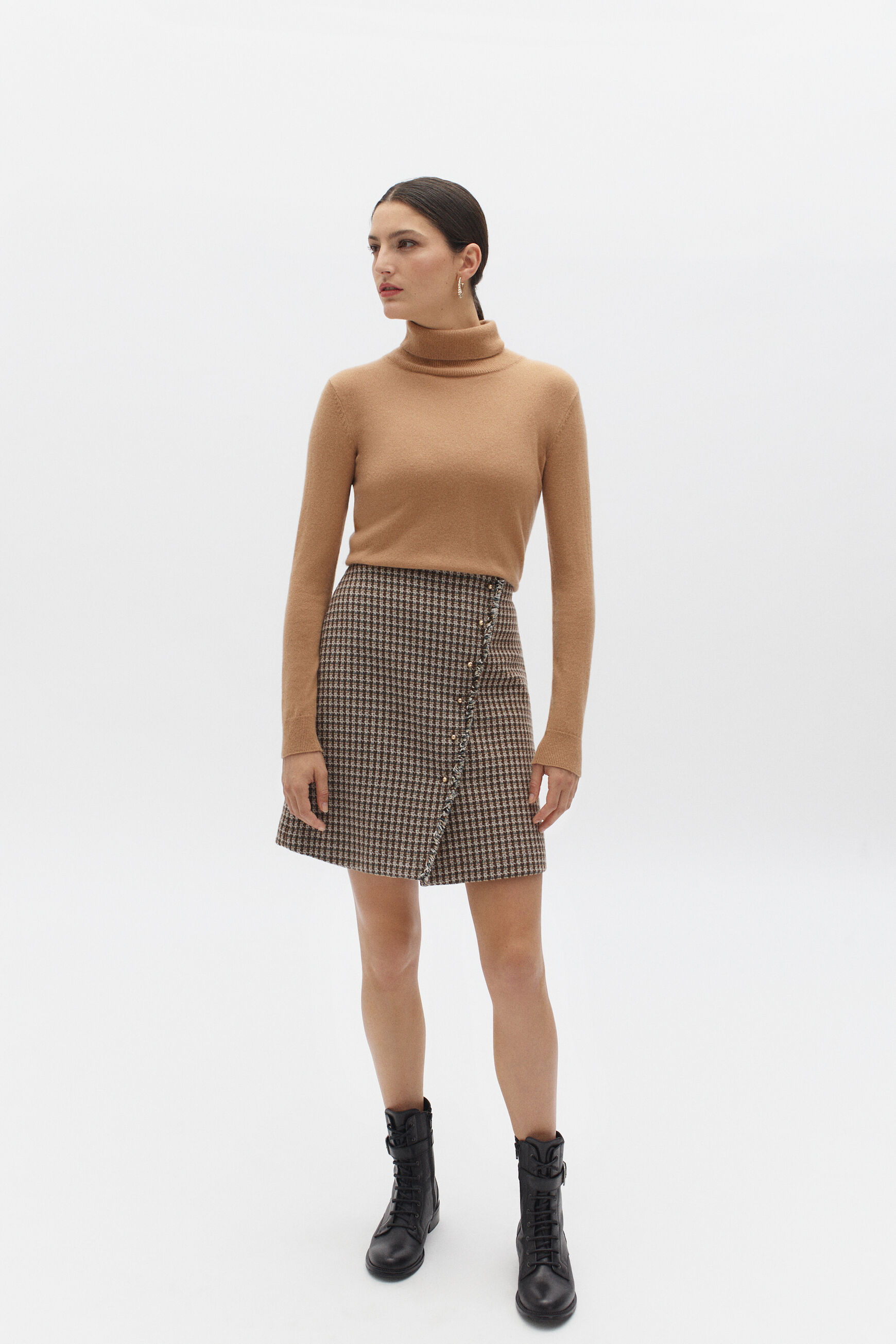 jupe marta taupe femme