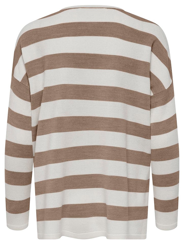 ONLY Pullover in Creme/ Hellbraun günstig kaufen
