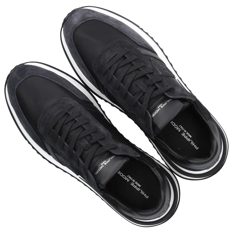 Philippe Model - Sneaker low TROPEZ 2.1 Veloursleder Textil - schwarz