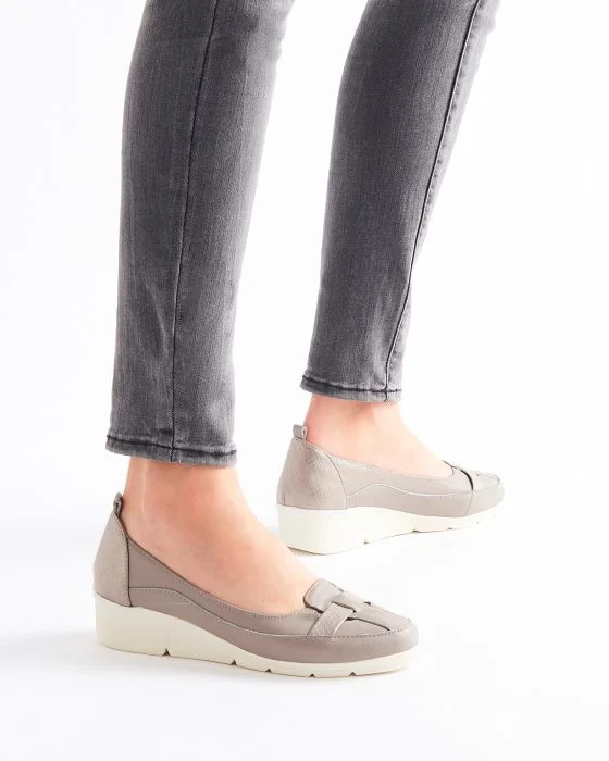 Mocassins fantaisie compensés Amortyl