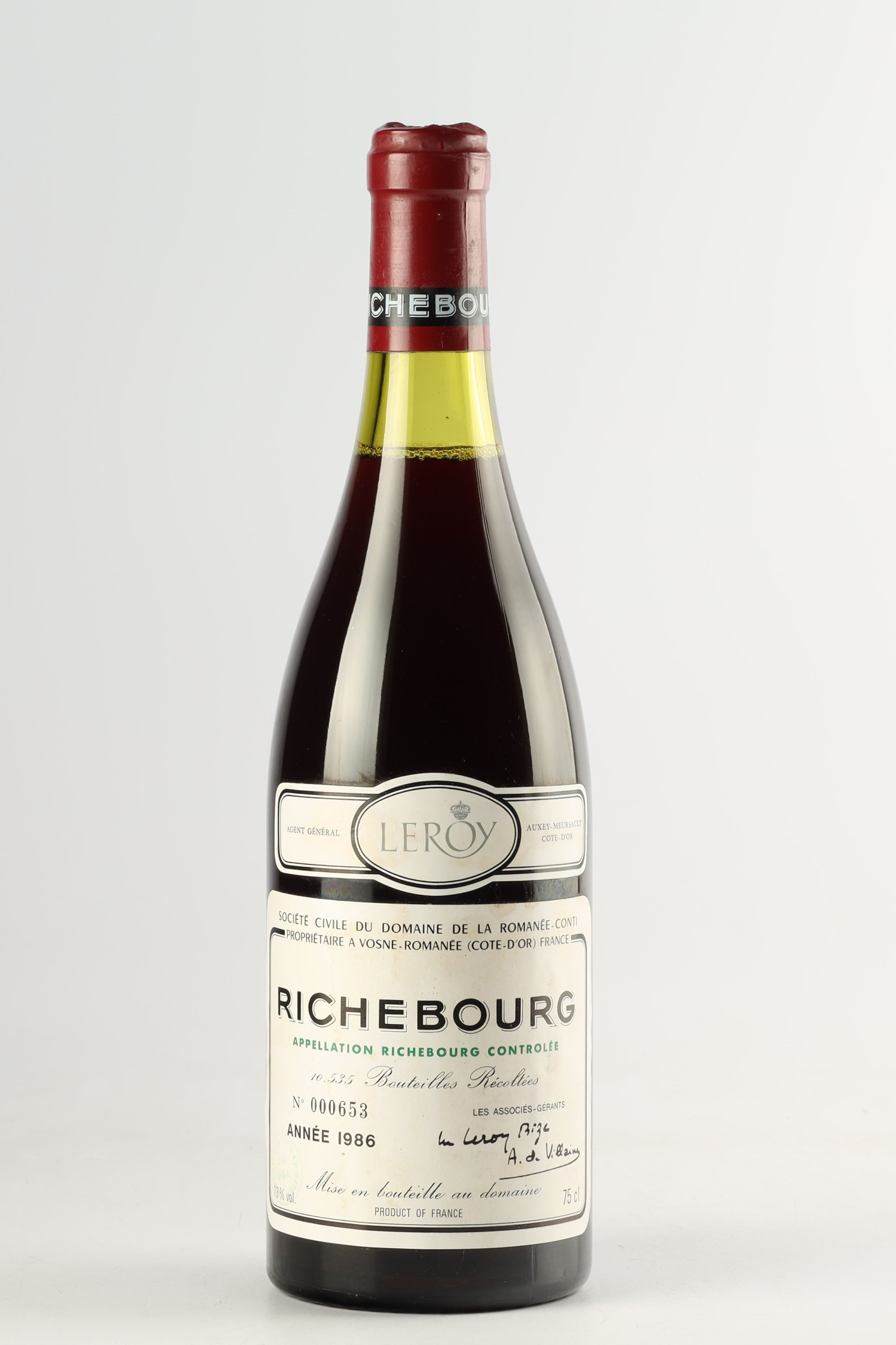 Domaine De La Romanee Conti 1986, Richebourg