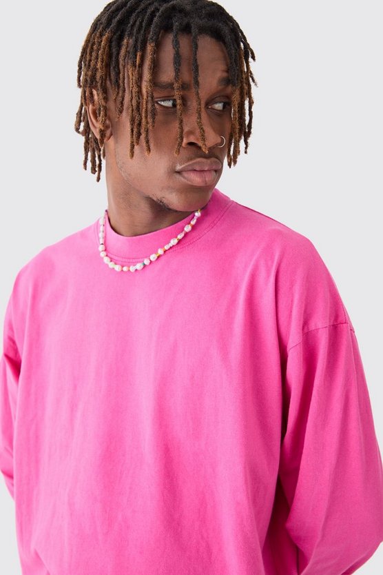 Tall langärmliges Oversize T-Shirt