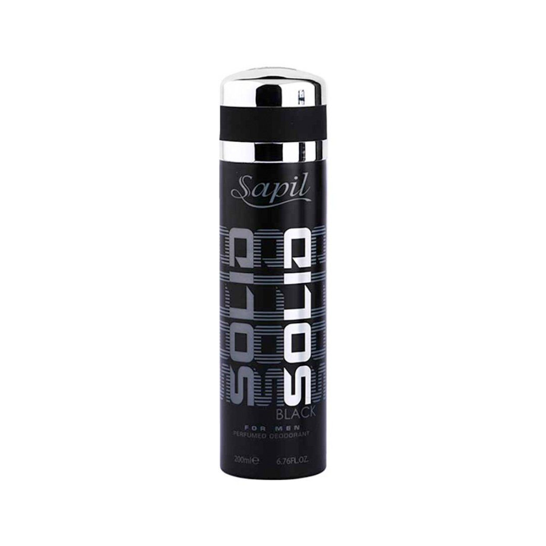 Sapil Deo-Spray Sapil Solid Black for Men Deodorant 200ml