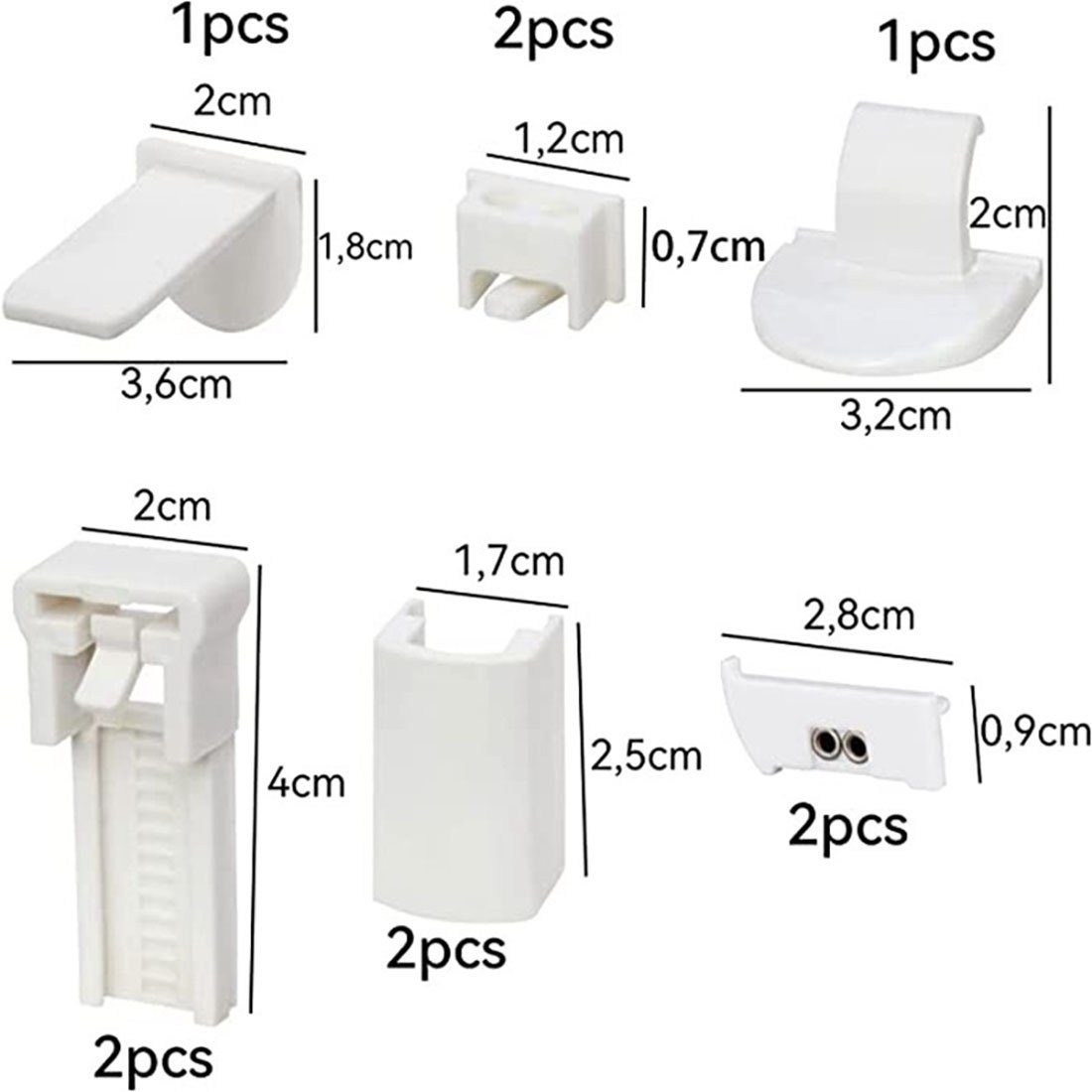 Zubehör-Set Klemmträger Plissee Ersatzteile Set Klemmträger Zubehör , CTGtree, (11-tlg)