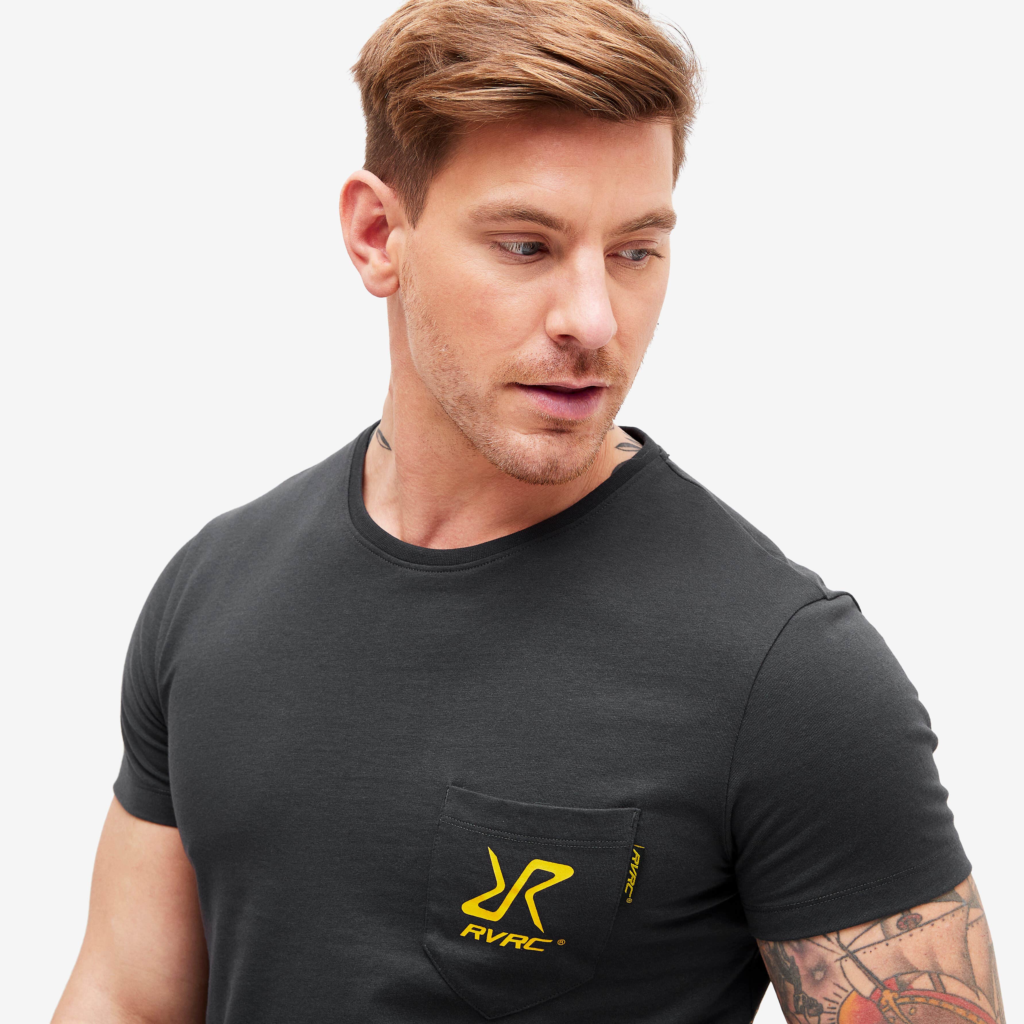 Fat Graphic Tee Homme Obsidian/Lemon Curry