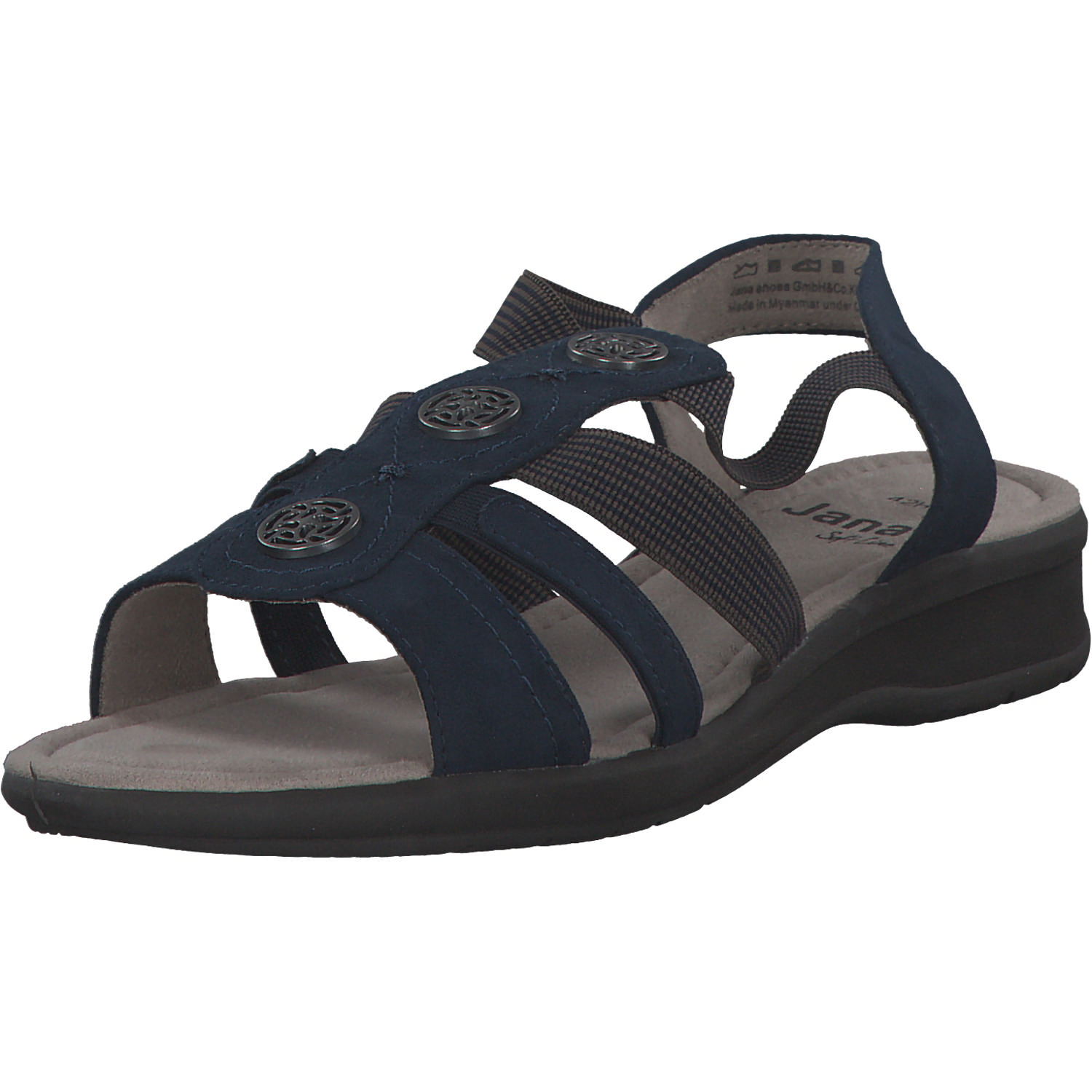 Jana Shoes 28165, Keilsandaletten, Damen, navy