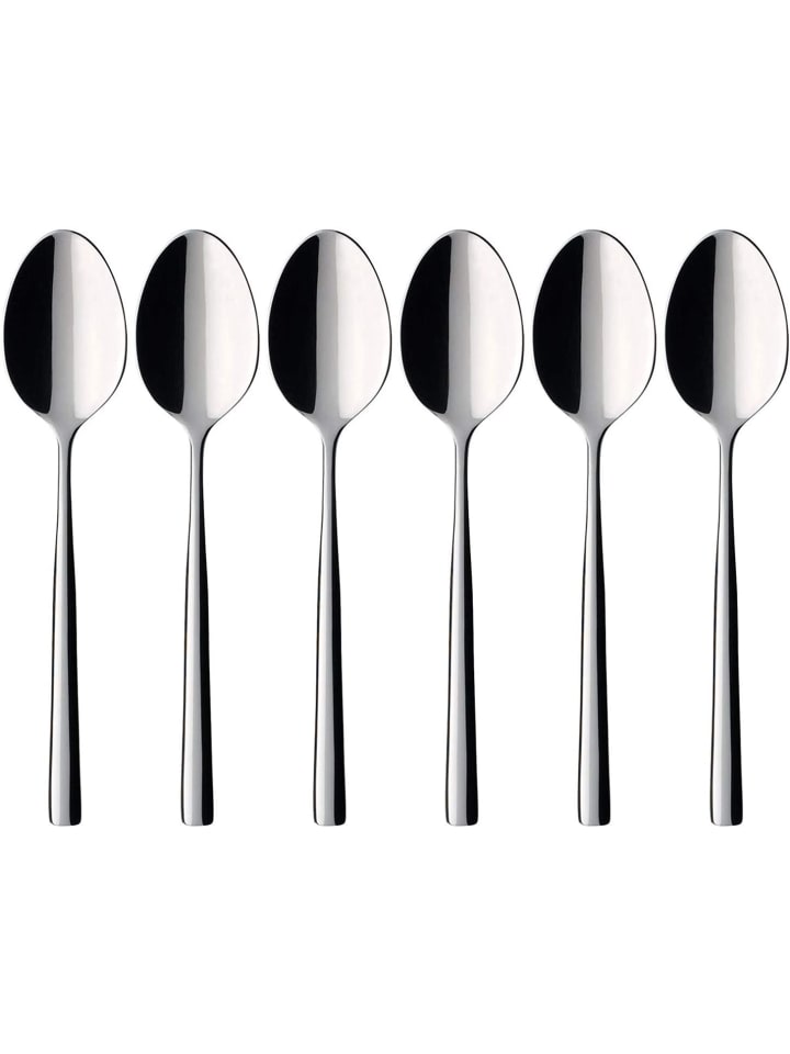 Villeroy & Boch 6 er-Set Piemont Kaffeelöffel in Silber günstig kaufen onesize