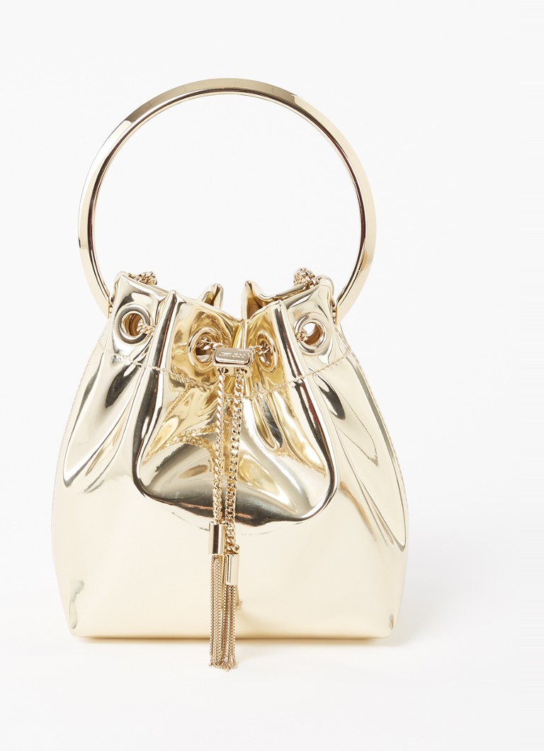 Sac à main miniature Jimmy Choo Bon Bon avec finition métallique