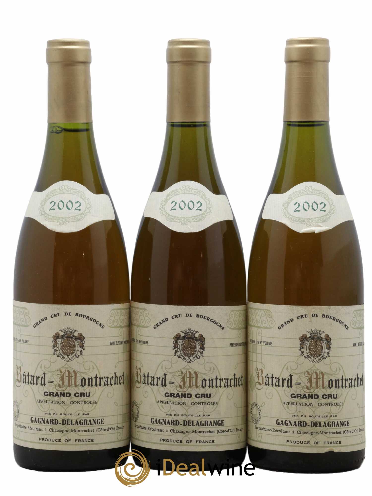 Bâtard-Montrachet Grand Cru Gagnard-Delagrange (Domaine)  2002 - Lot de 3 Bouteilles
