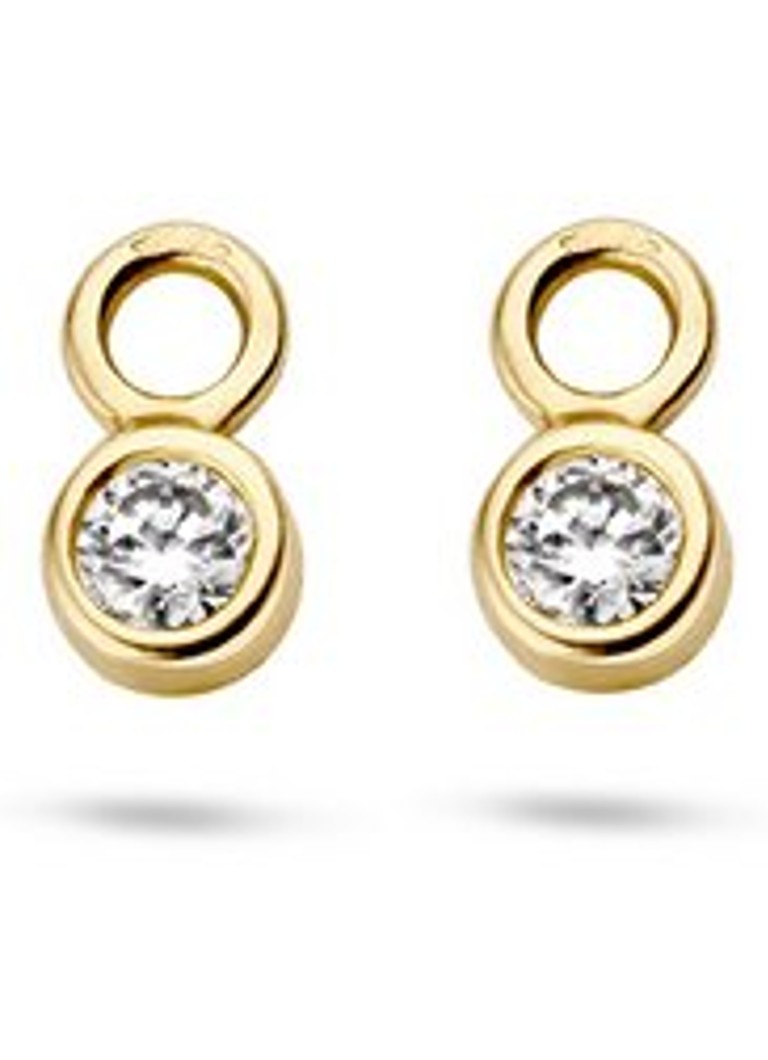Orecchini Blush in oro giallo 14 carati con zirconi cubici 9058YZI