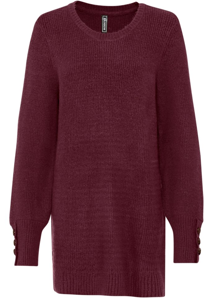 Longpullover mit Knöpfen
