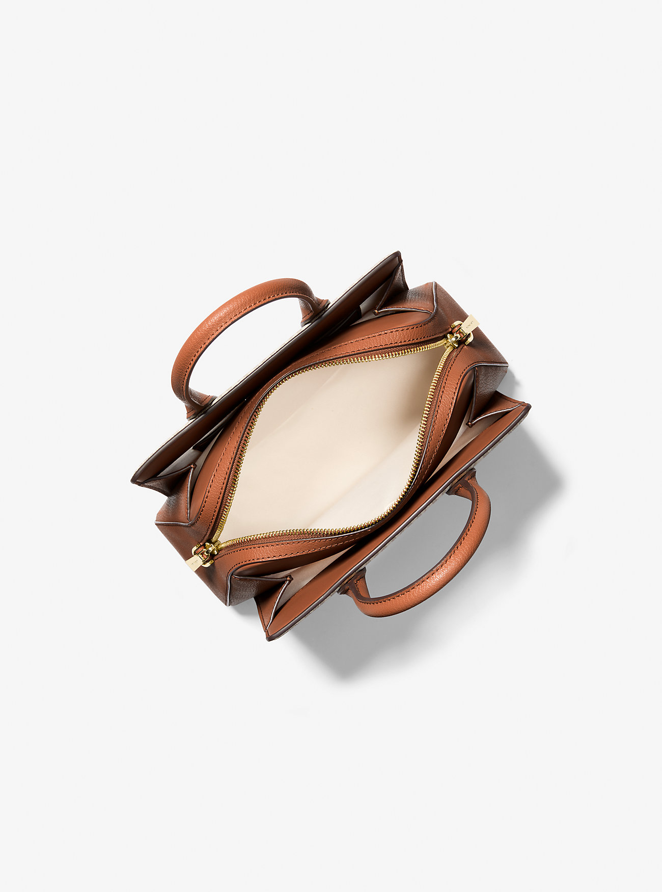 Laila Small Pebbled Leather Satchel - LUGGAGE