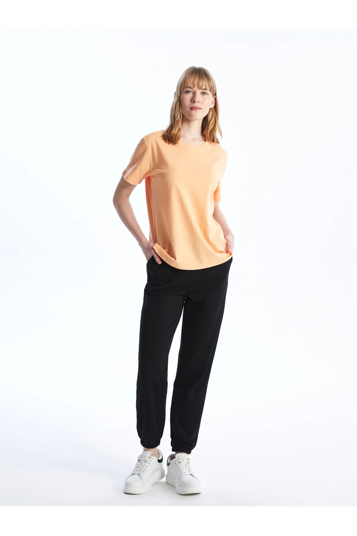 LC Waikiki  Einfarbige Jogger-Jogginghose für Damen mit elastischem Bund