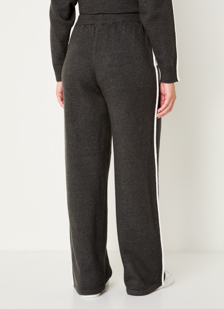 Pantaloni tricotați subțiri cu picior larg French Connection Jordan