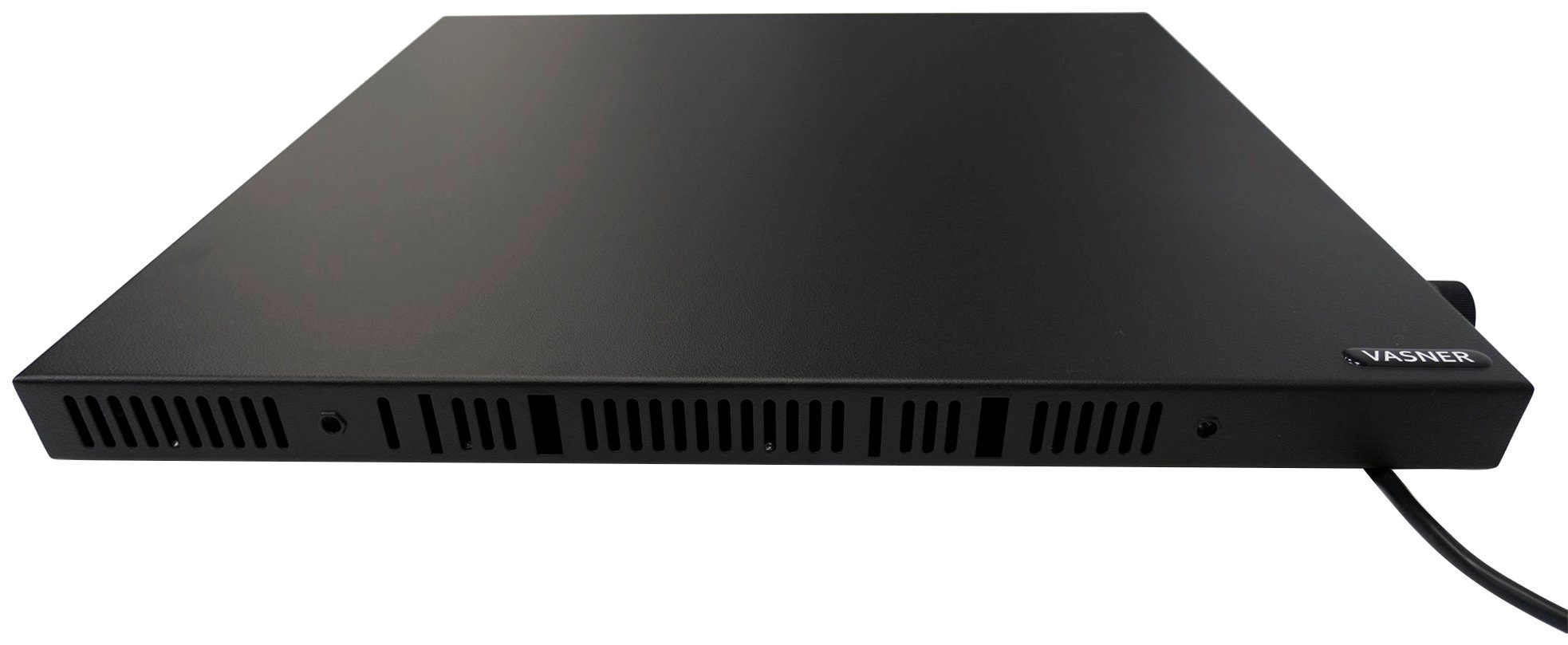 Vasner Infrarotheizung Konvi schwarz, Hybridheizung mit Konvektion & Thermostat, 600 Watt