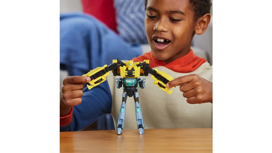 Hasbro - Transformers EarthSpark Cyber-Combiner Bumblebee und Mo Malto