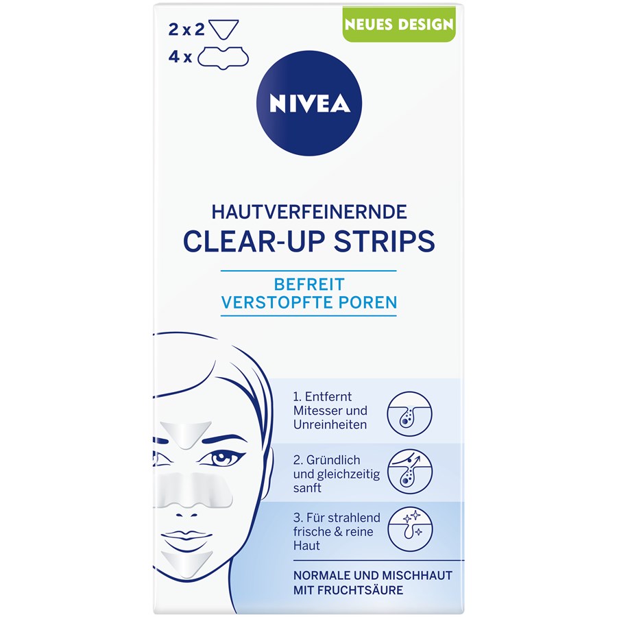 Hautverfeinernde Clear-up Strips