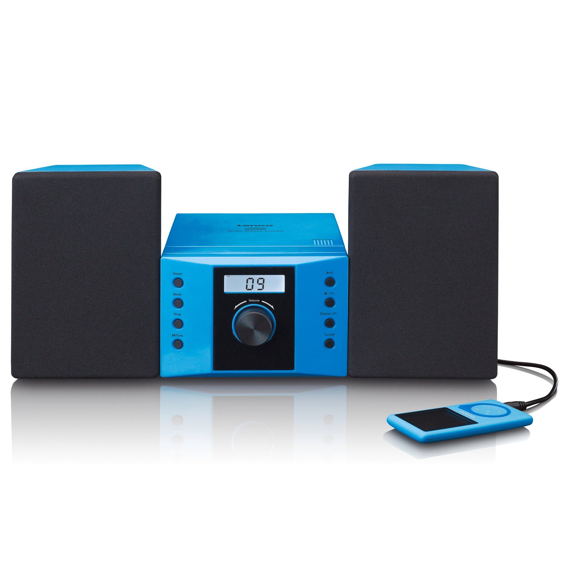 Lenco Micro Set mit CD, FM radio, AUX-IN, Sticker Stereoanlage (FM-Tuner)