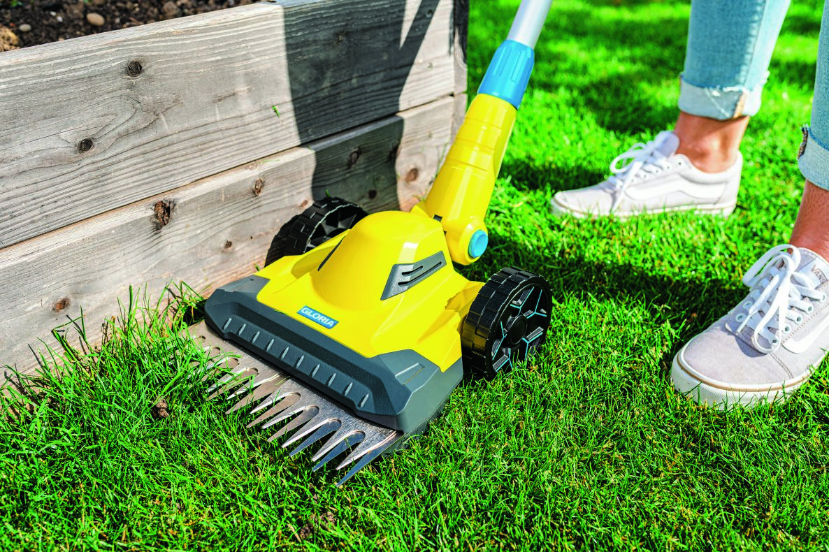Gloria 001300.0000 FineCut 18V sladdlös kompakt gräs- och kanttrimmer 1x 18V 2,5Ah batteri och laddare