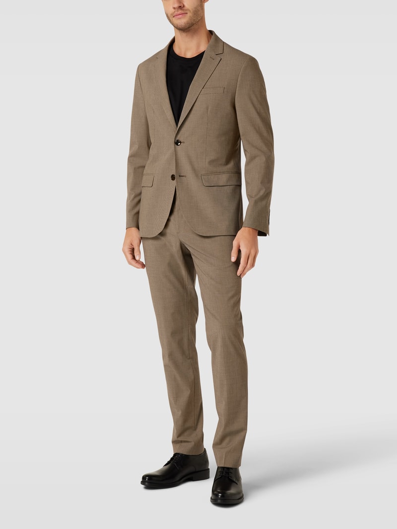 Super Slim Fit Anzughose mit Eingrifftaschen Modell 'paulo' in beige