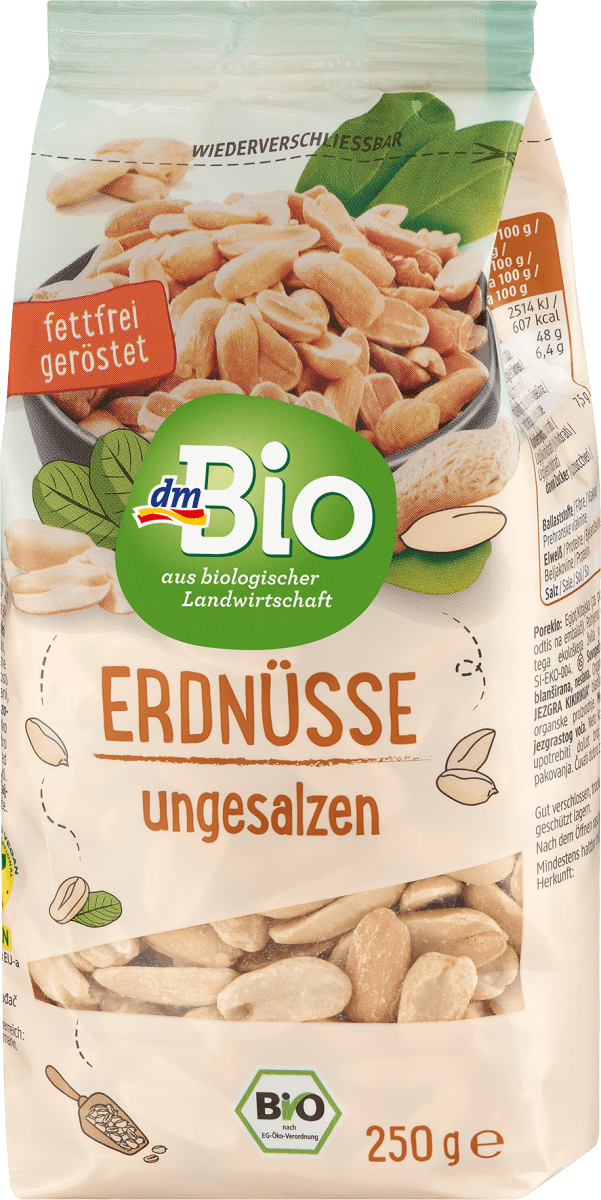 Erdnüsse blanchiert, geröstet, 250 g