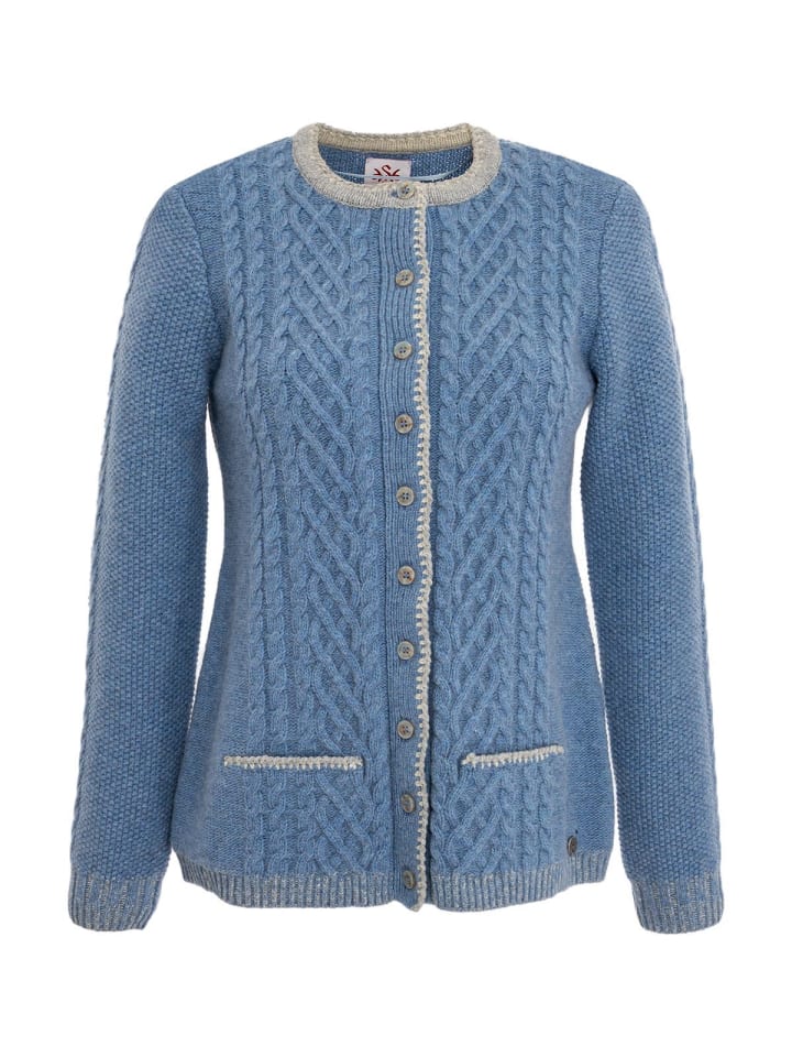 Spieth & Wensky Strickjacke DIESSEN in jeans günstig kaufen