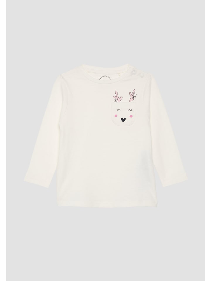s.Oliver T-Shirt langarm in Creme günstig kaufen