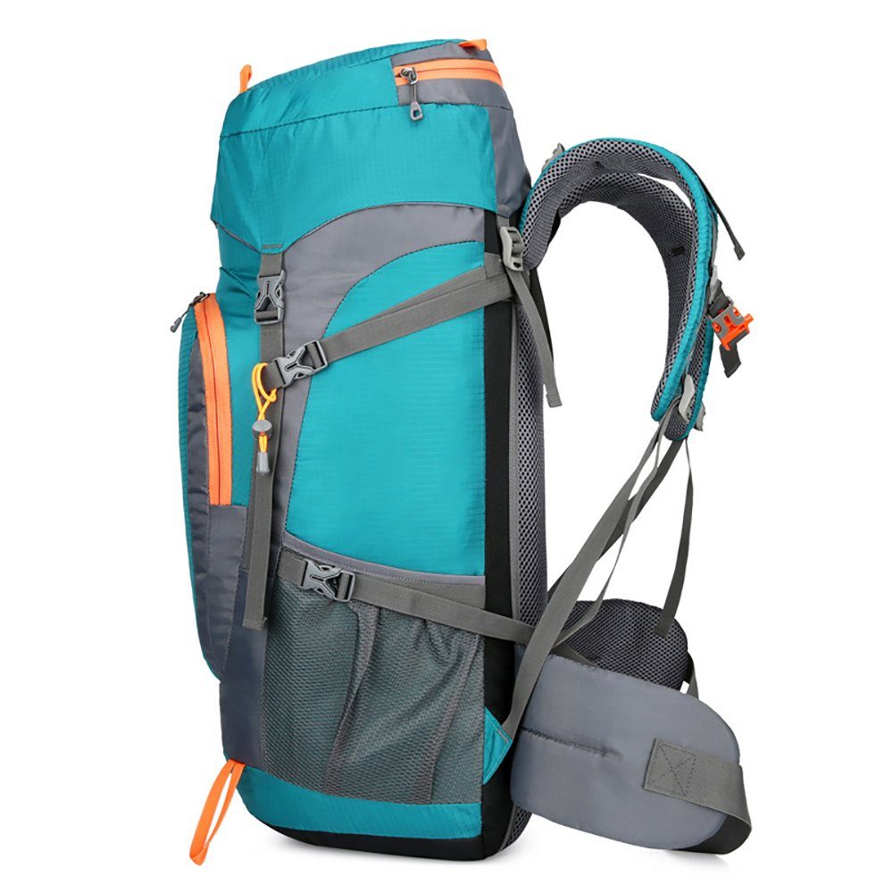 Geborgenheit Wanderrucksack 65L Wanderrucksack (Reiserucksack Outdoor Wandern Rucksack Für Wandern, Bergsteigen, Camping, Einstellbares Design), Herren Damen Wasserdichter Trekkingrucksack