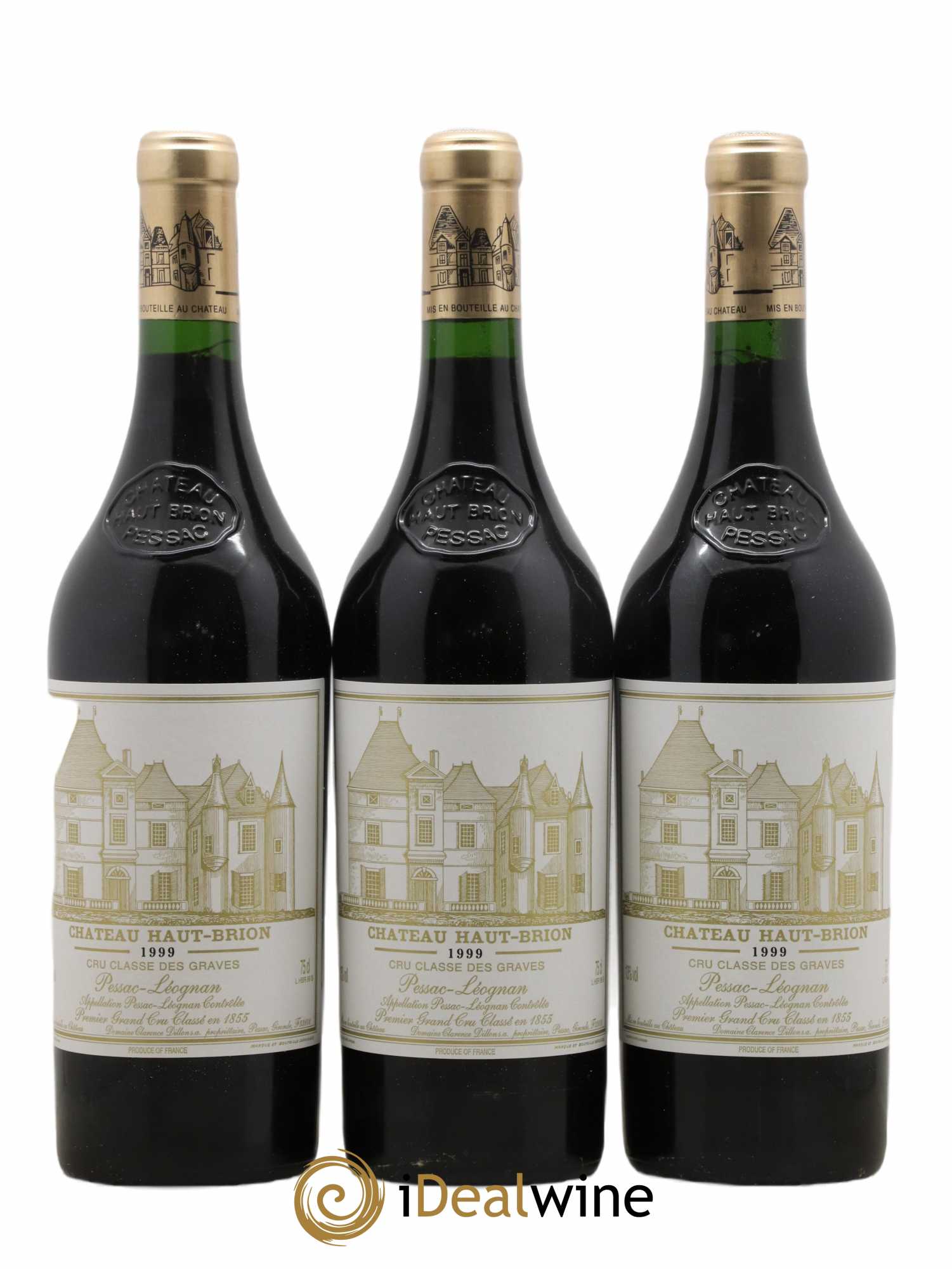 Château Haut Brion 1er Grand Cru Classé  1999 - Lot de 12 Bouteilles