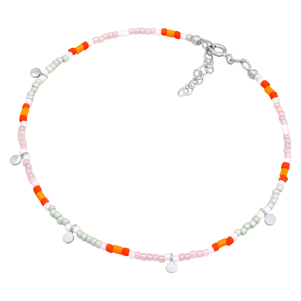 Elli Elli Bracelet de Cheville Femmes Bracelet de Cheville Pendentif plaque perles mul Bijoux