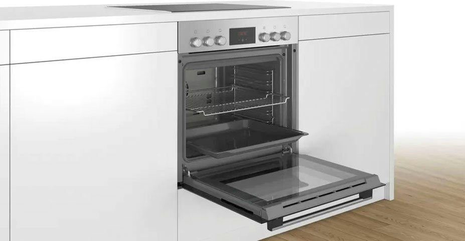 BOSCH Elektro-Herd-Set HND231AS62, mit Teleskopauszug nachrüstbar, ecoClean Direct