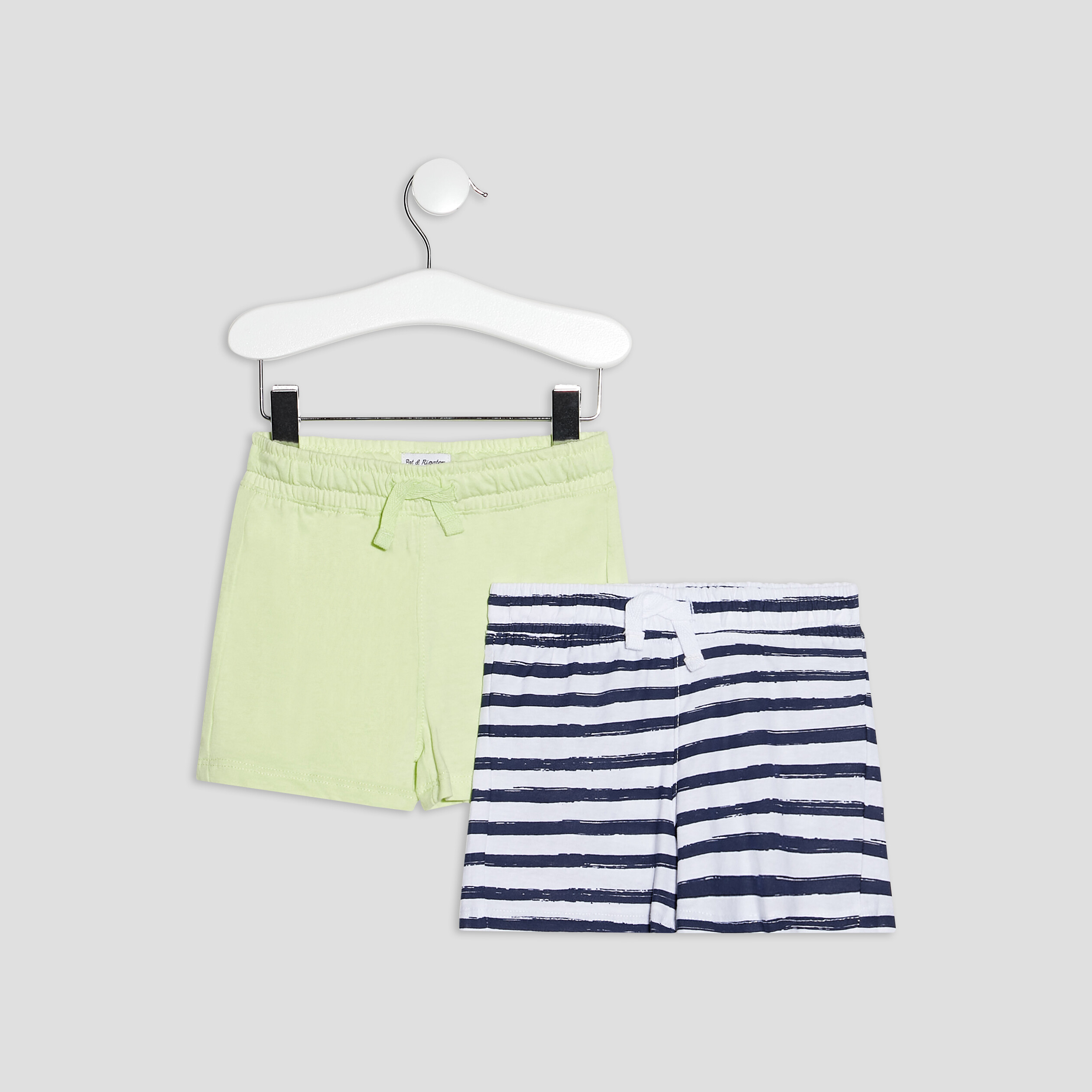 Lot 2 shorts vert anis bébé garçon | La Halle