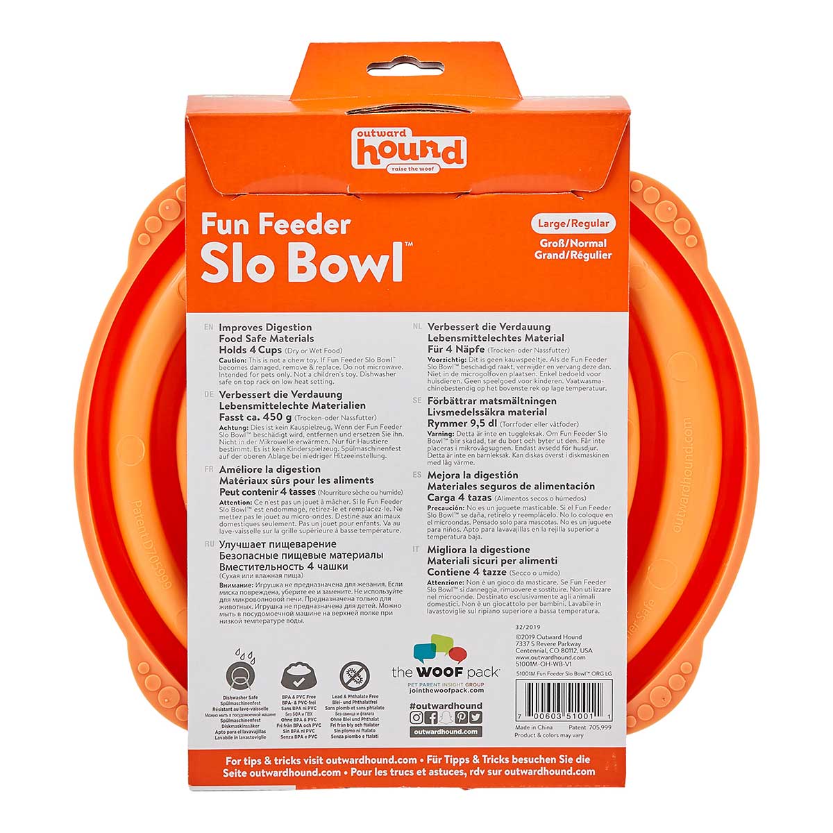 Fun Feeder Slo Bowl Anti Schling Swirl Orange kaufen bei ZooRoyal