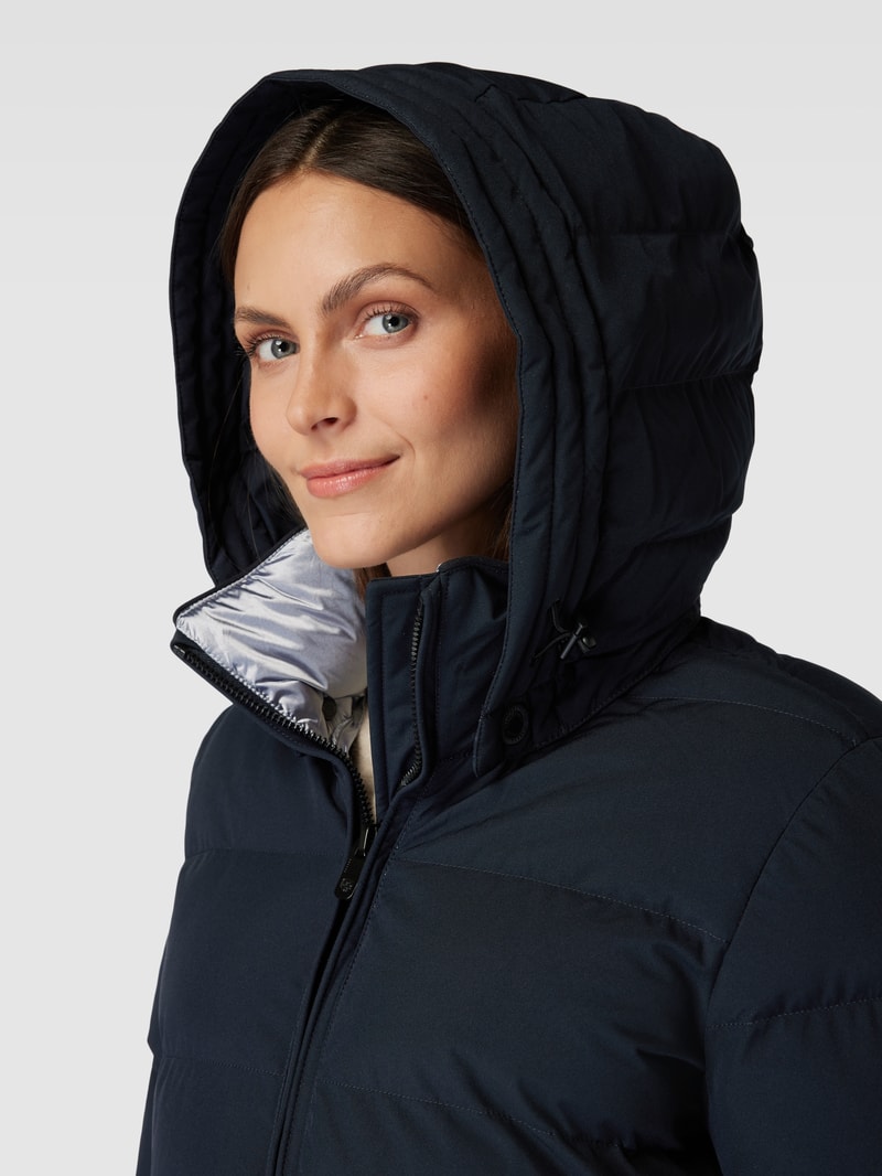 Steppjacke mit abnehmbarer Kapuze Modell 'GOLDMINE' in dunkelblau