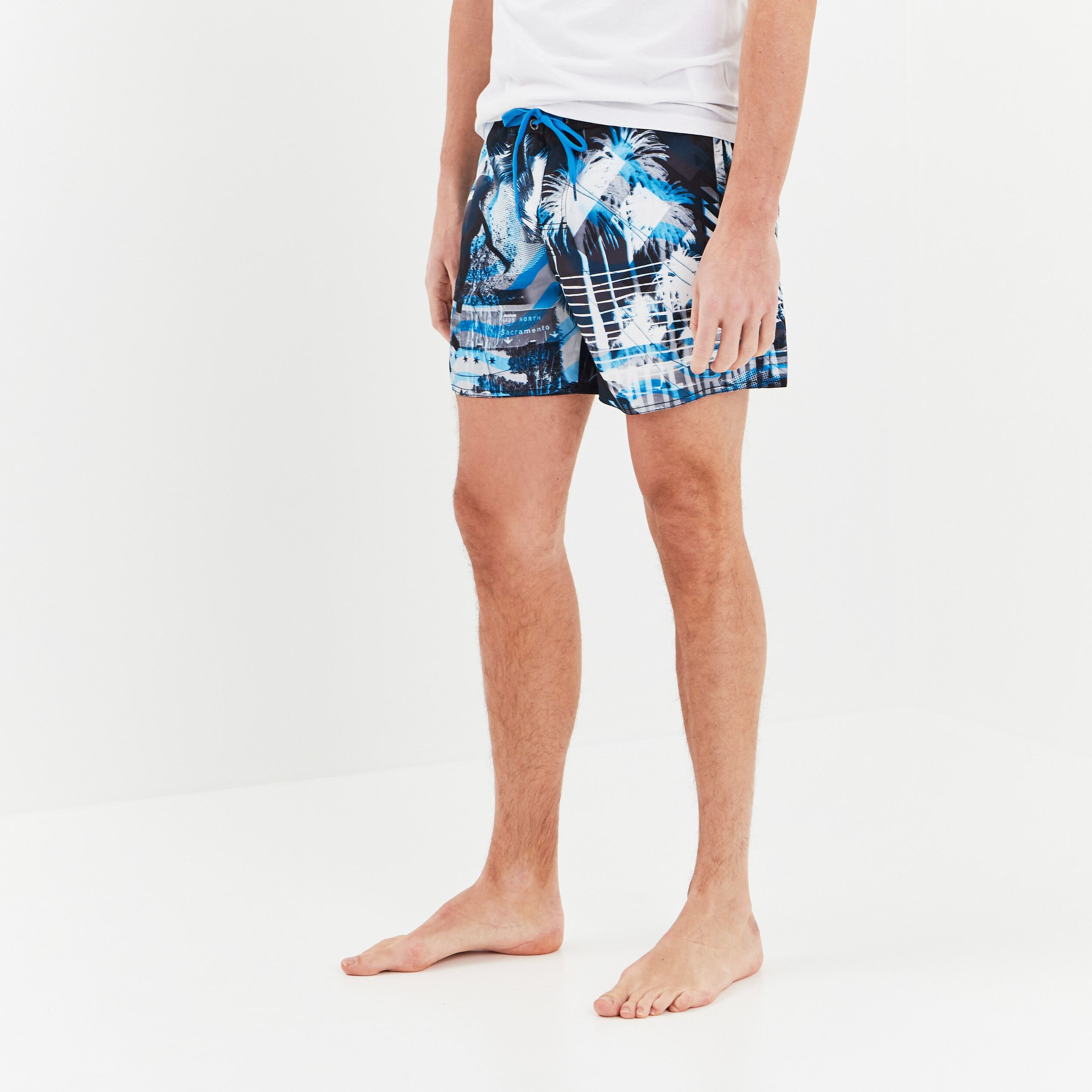 Short de bain Freegun bleu homme | La Halle