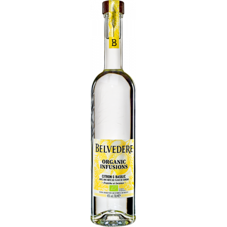 VODKA BELVEDERE - ORGANIC INFUSION - CITRON & BASILIC