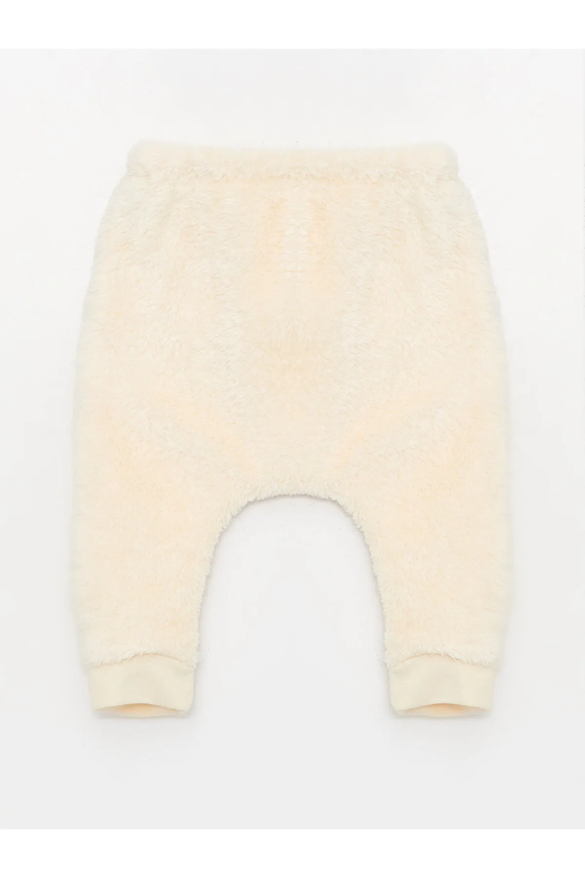 LC Waikiki  Langärmliges Baby-Jungen-Plüsch-Cardigan und Hose mit Rundhalsausschnitt, 2er-Set