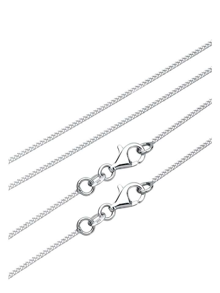 Elli Halskette 925 Sterling Silber Puzzleteile in Silber günstig kaufen 45 cm