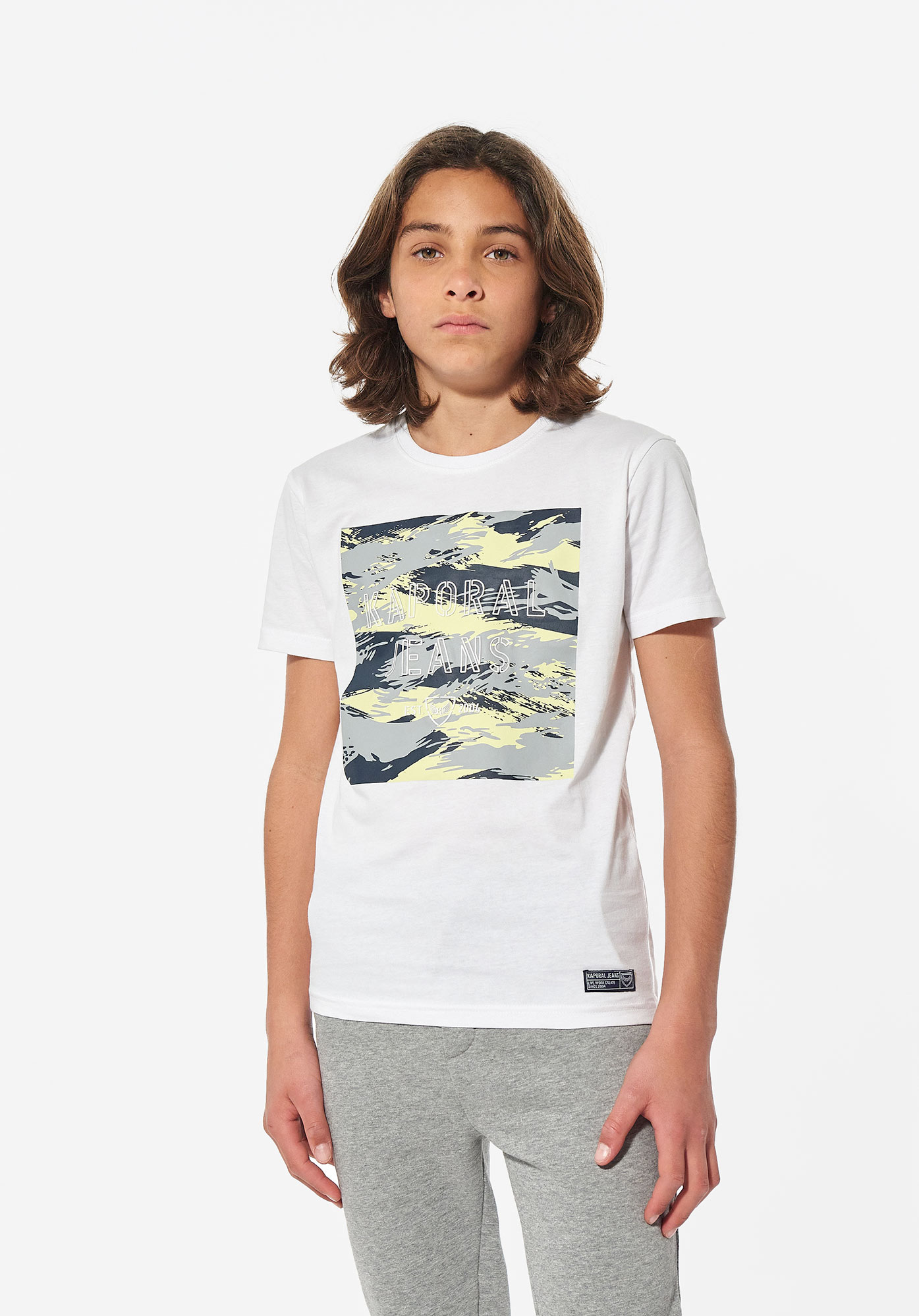 ROAN   T-shirt blanc Garçon en 100% coton bio