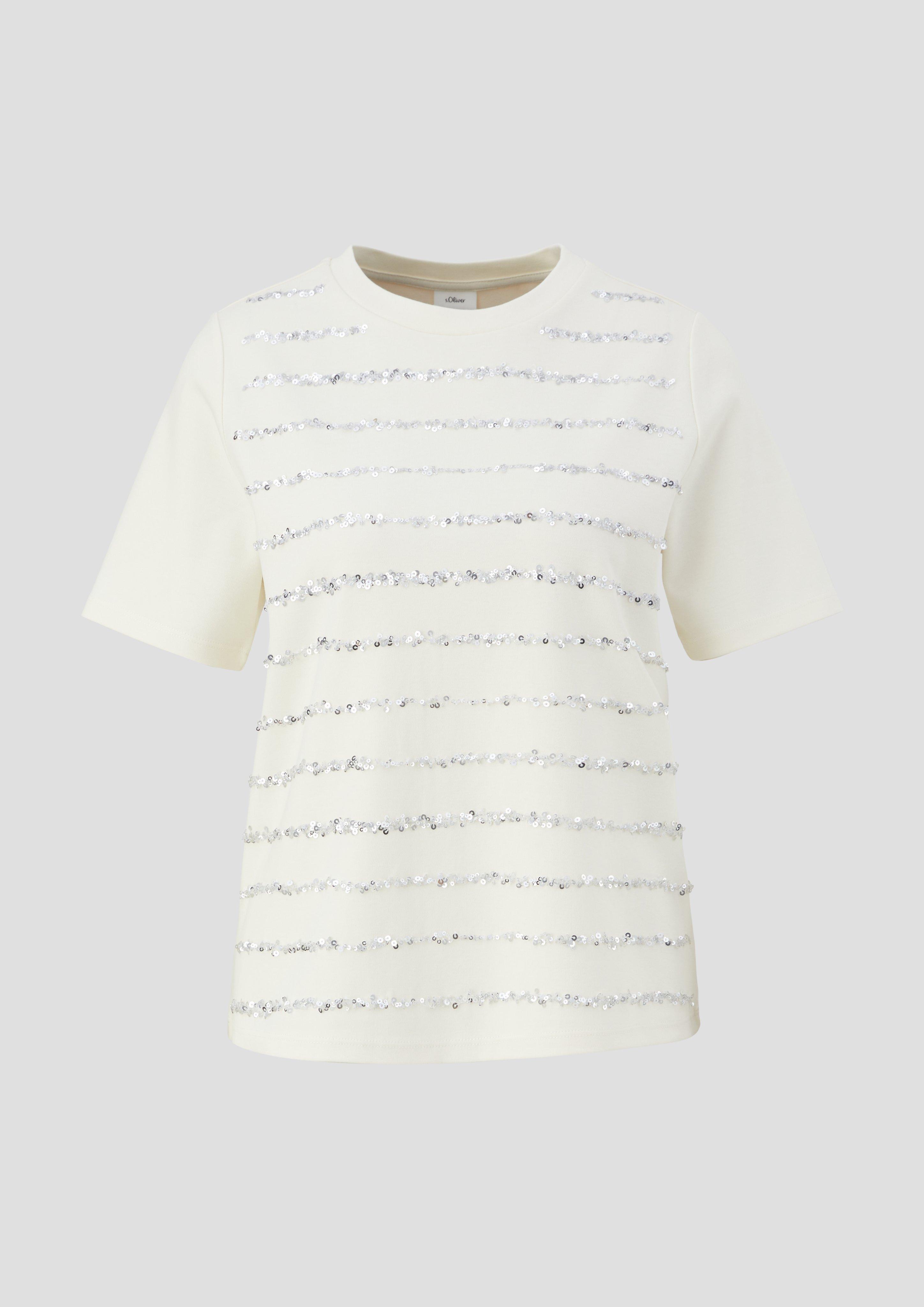 Baumwollshirt mit Pailletten  2138793-07D3