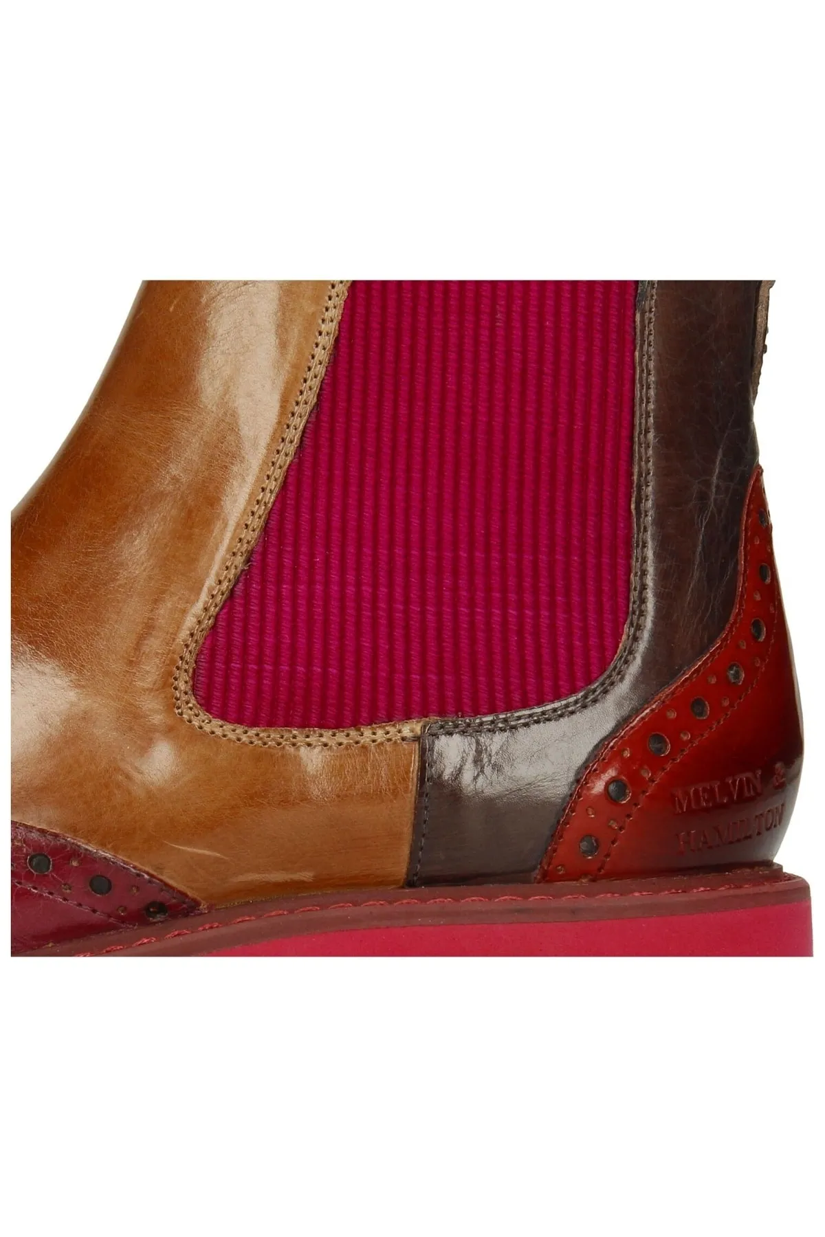 Melvin&Hamilton  Stiefelette - Mehrfarbig - Blockabsatz