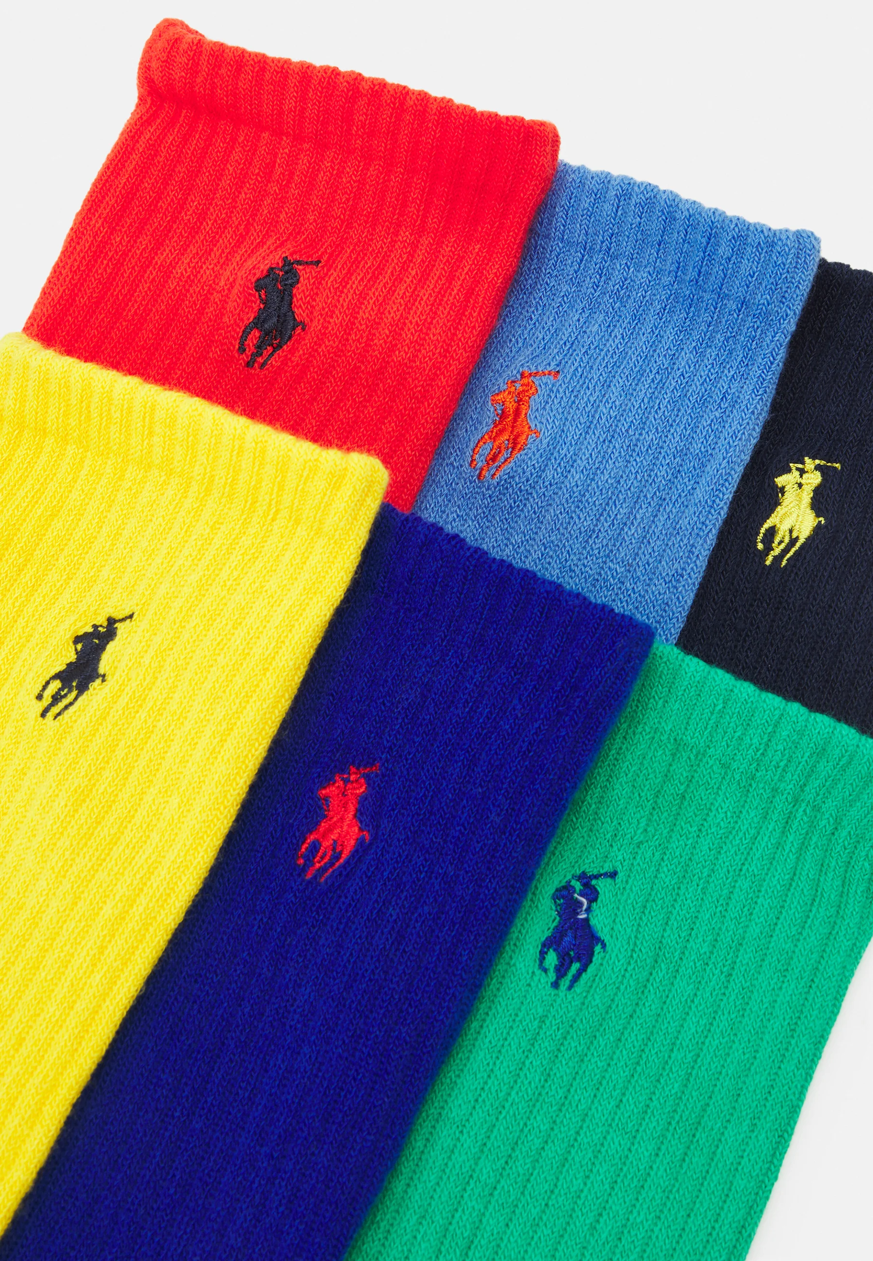 Polo Ralph Lauren - Pack de 6 calcetines lisos de cuello redondo - Calcetines