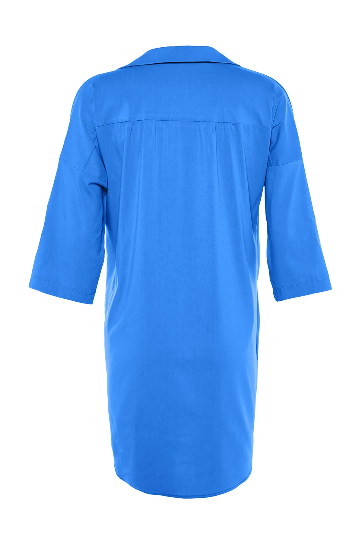 Trendyol Collection  Blaues Mini-Strandkleid aus 100 % gewebter Baumwolle TBESS21EL3979