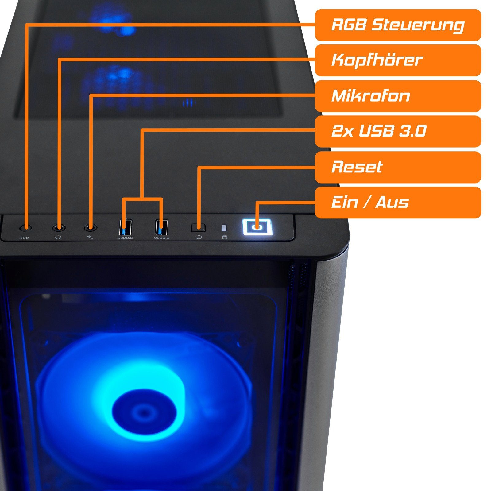 dcl24.de RGB Gaming-PC-Komplettsystem (27,00