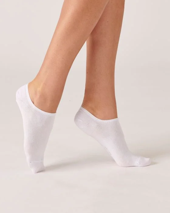 Lot de 2 paires de socquettes invisibles