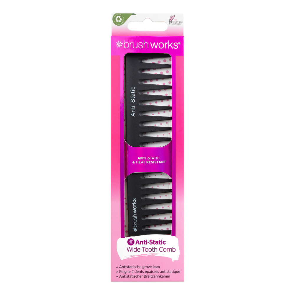 Brushworks Peigne à dents Brosse Cheveux