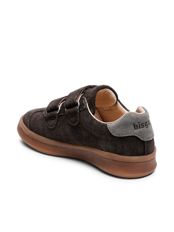 bisgaard Leder-Sneakers in Braun/ Grau/ Blau günstig kaufen